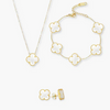 Elegant 3 Piece Jewellery Set in White