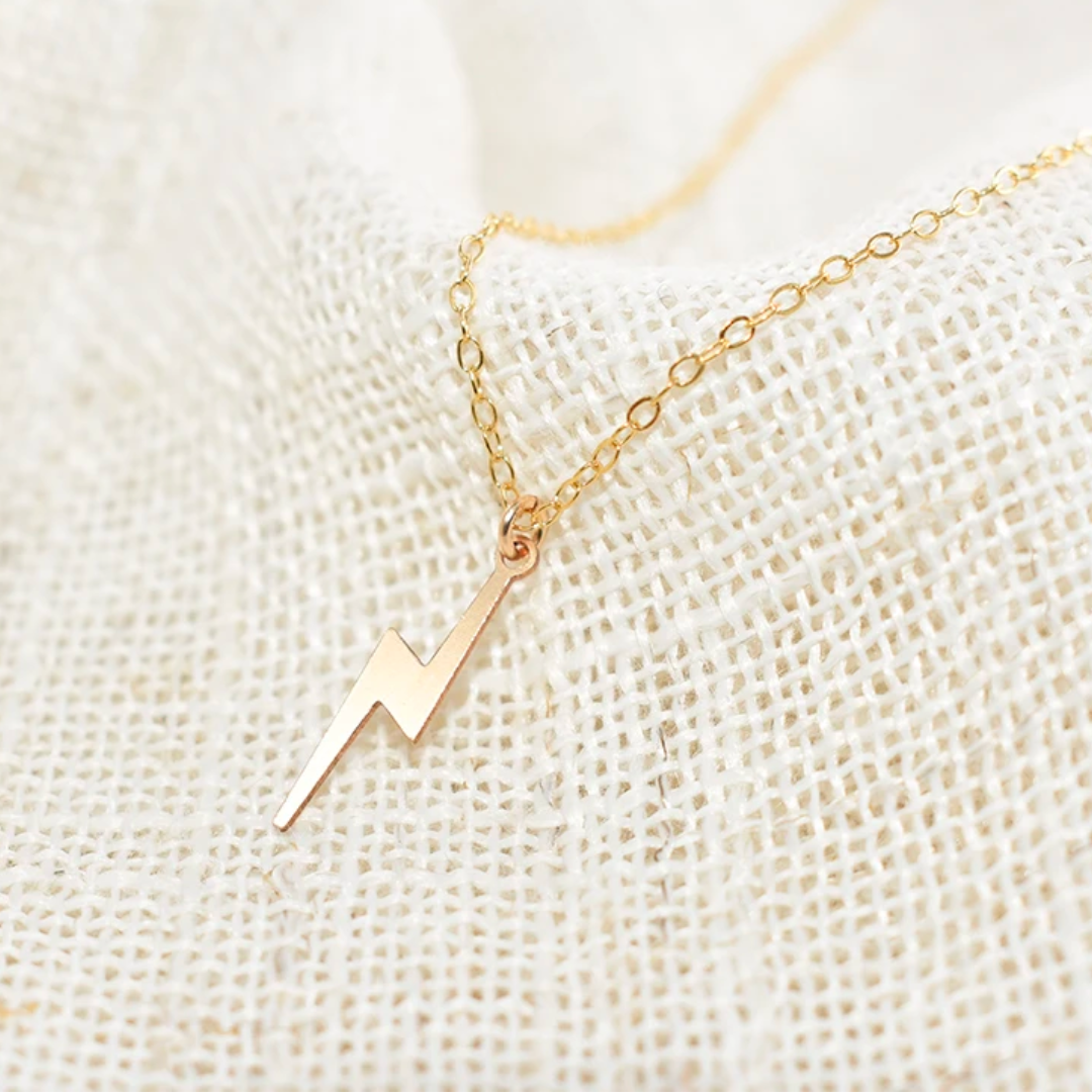 TOM TOM |14K Gold Filled Lightning Bolt Necklace