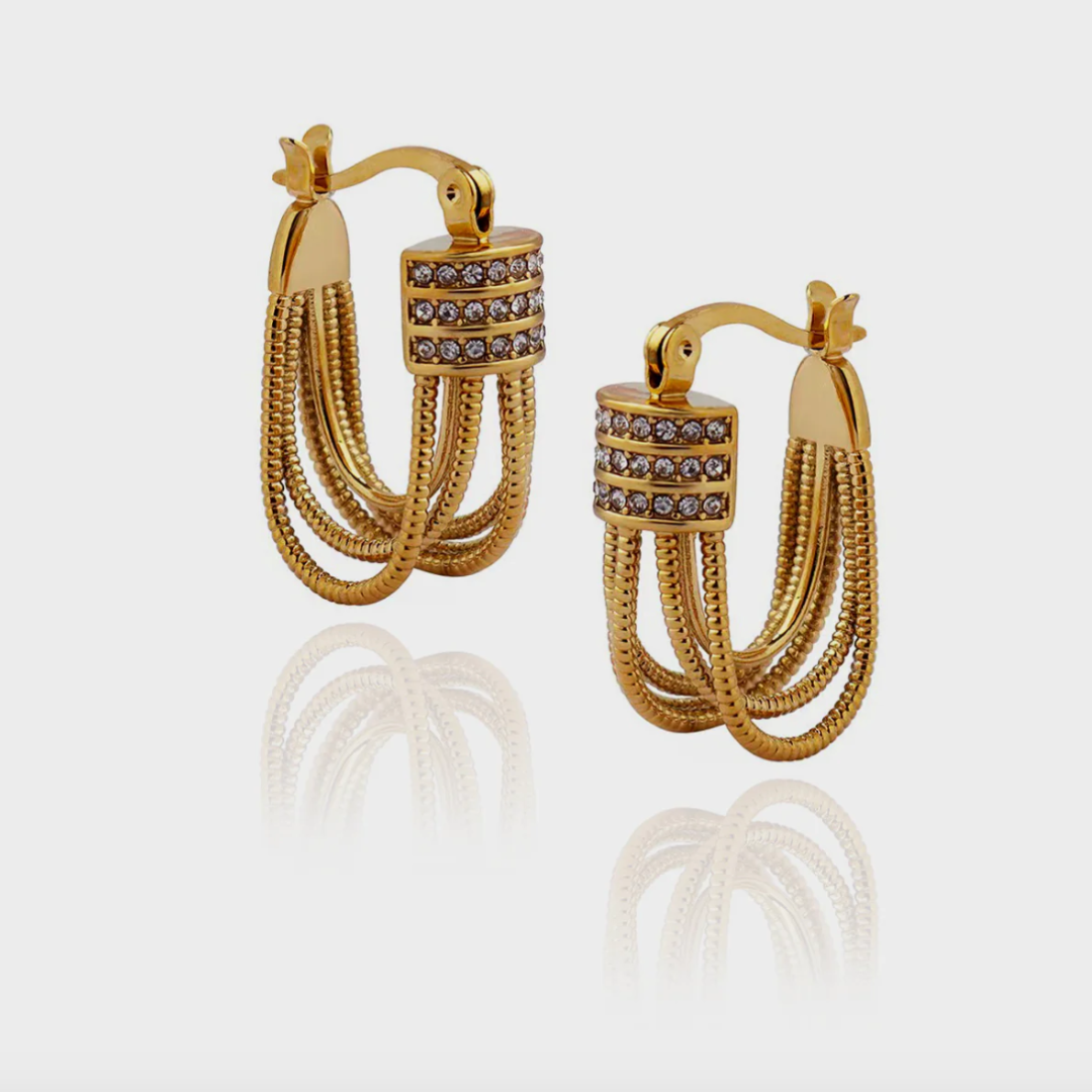 Wrap Around |18K Gold Plated Earrings