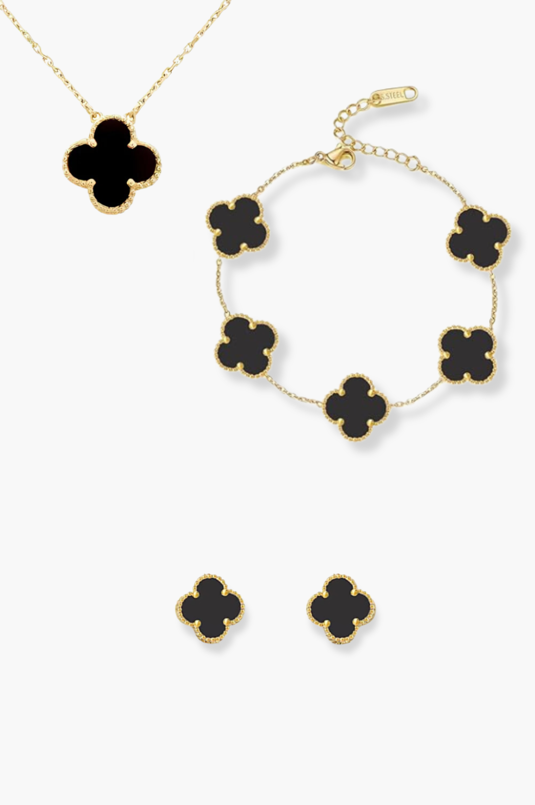 Elegant 3 Piece Accessory Set in Black