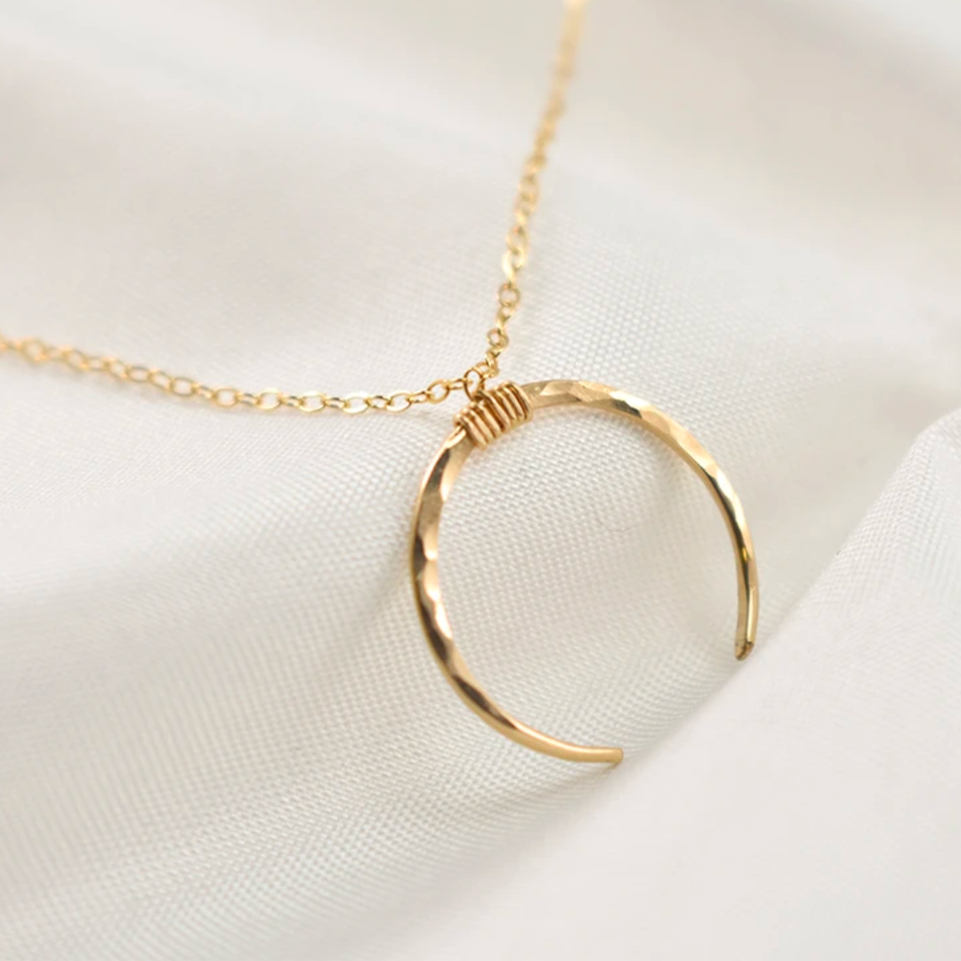 Take Me To The Moon Necklace |14k Gold Filled