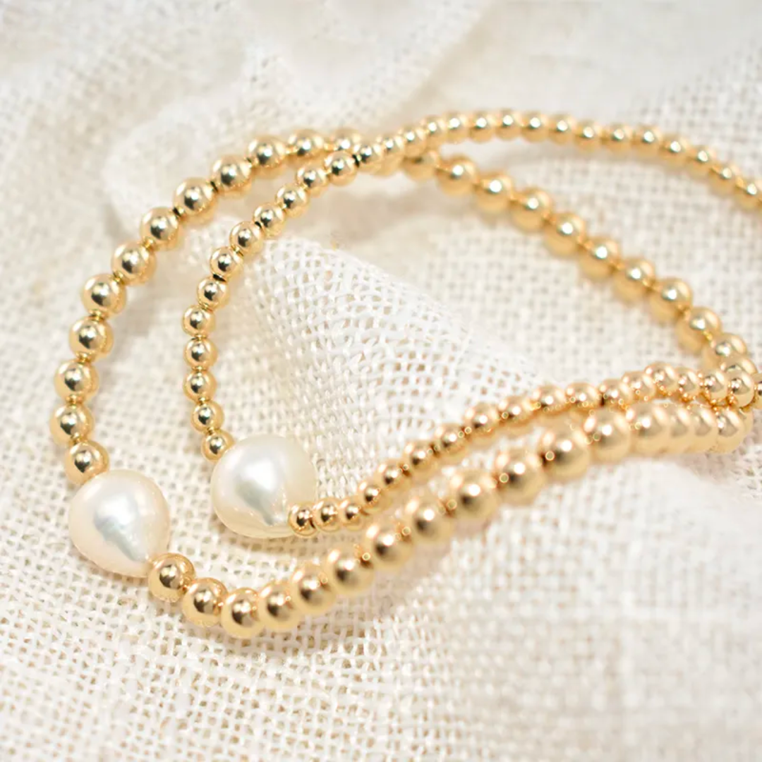 Golden Pearl Bracelet |14K Gold Filled