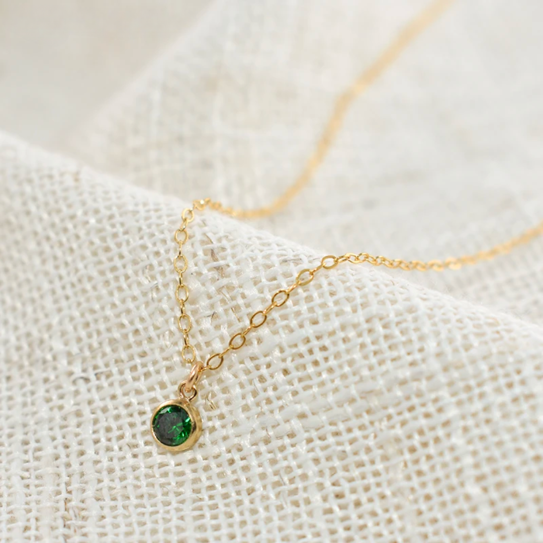 Birthstone Necklace |14K Gold Filled|