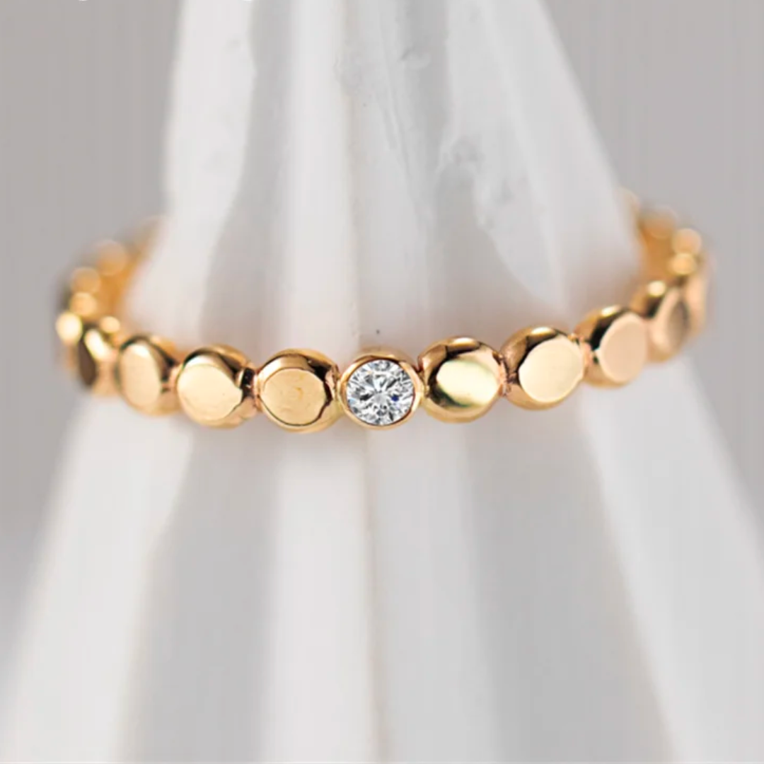 Shine Bright Zircon Ring |14K Gold Filled