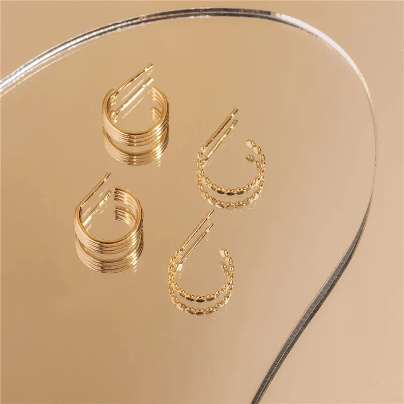 Circles Around You|14K Gold Filled Dot Hoop Earrings