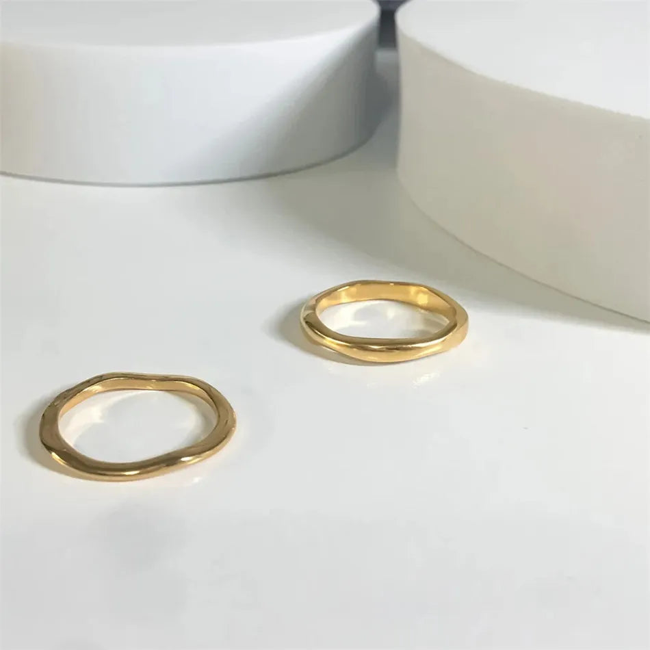 Irregular Stacking Rings | Gold | Silver