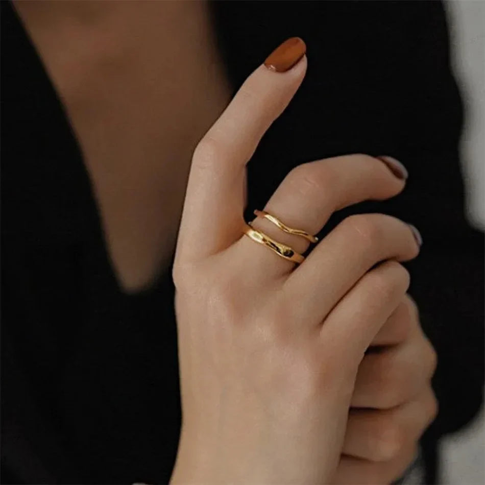 Irregular Stacking Rings | Gold | Silver