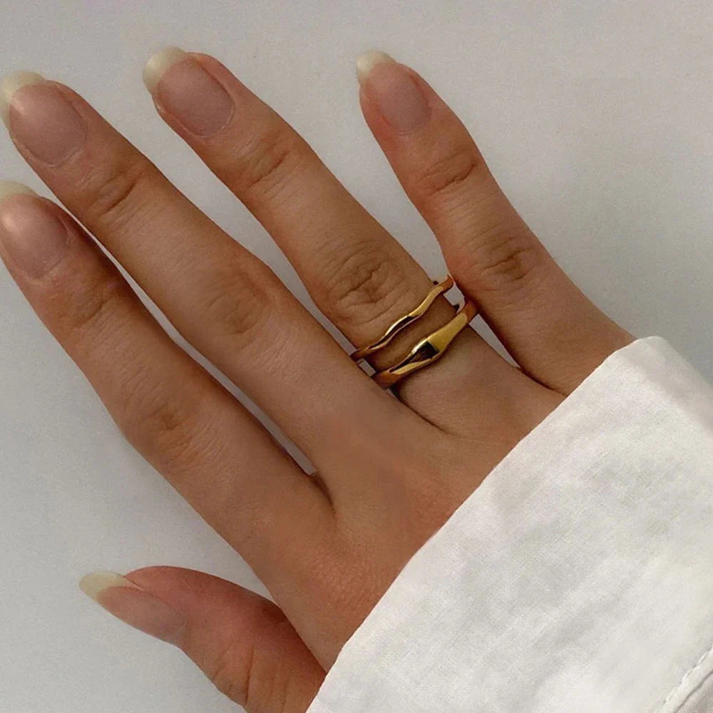 Irregular Stacking Rings | Gold | Silver