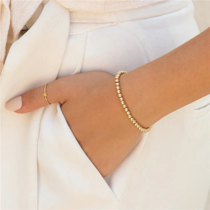Fine Heart Stacking Ring |14K gold filled
