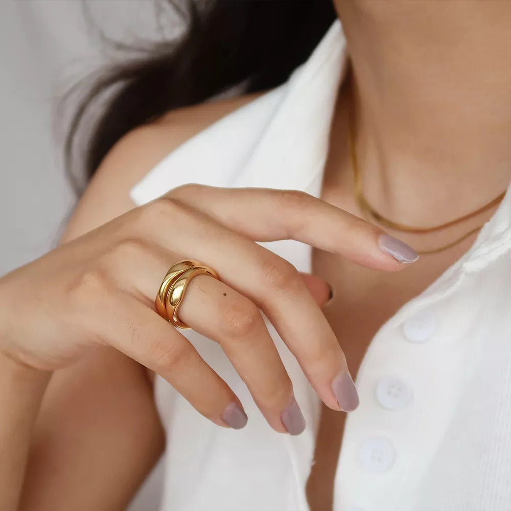 Irregular Stacking Rings | Gold | Silver