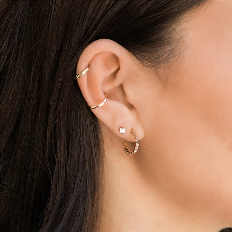 Circles Around You|14K Gold Filled Dot Hoop Earrings