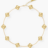 QTPI Bling 10 Motifs Gold Plated Necklace