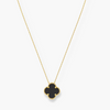 Elegant Black Necklace in Gold