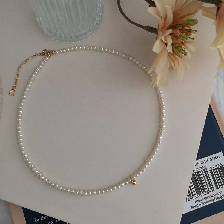 Baroque Pearl Necklace | 18kt Gold Plated