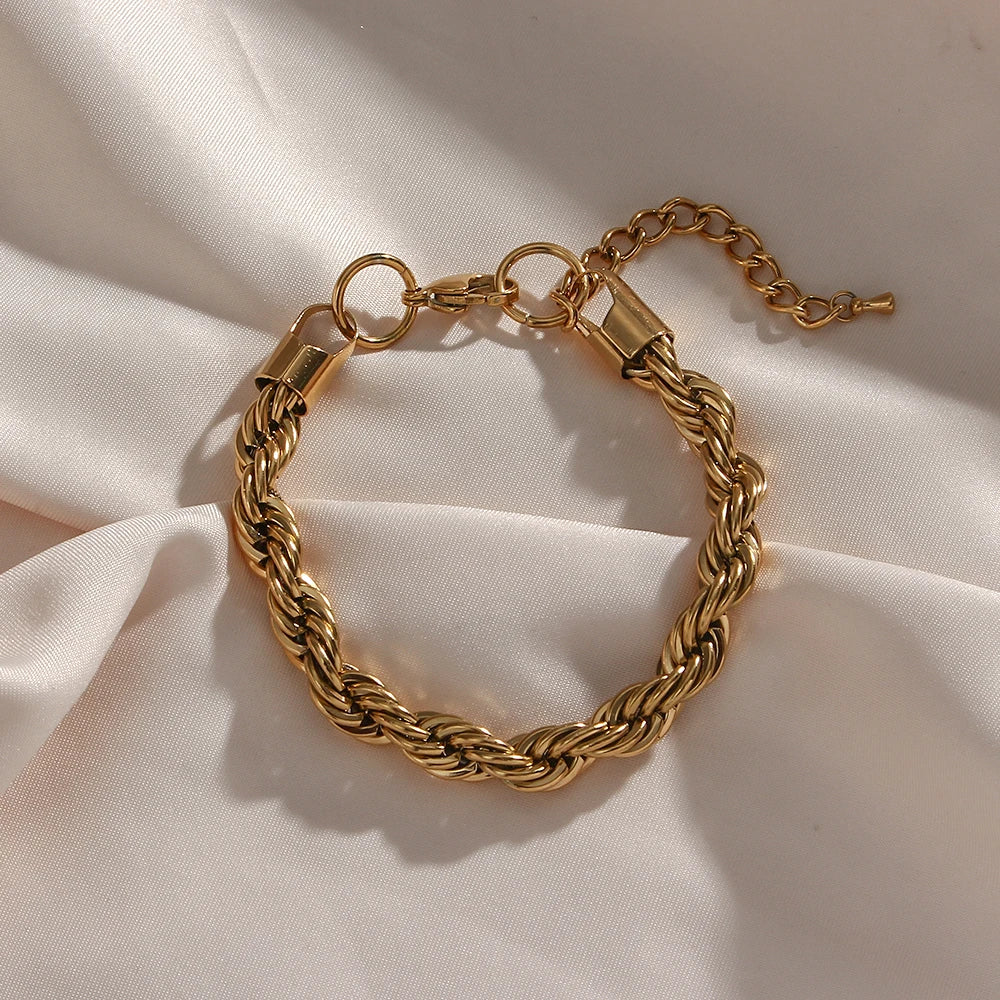 The Twisted Rope |18K Gold Plated Necklace