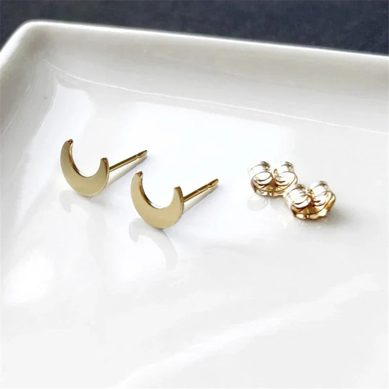 Moon Earrings | 14K Gold Filled 6.5MM