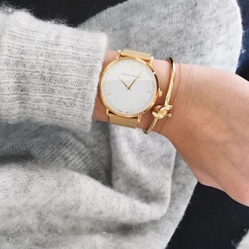 Knot Bangle | 18kt Gold Plated