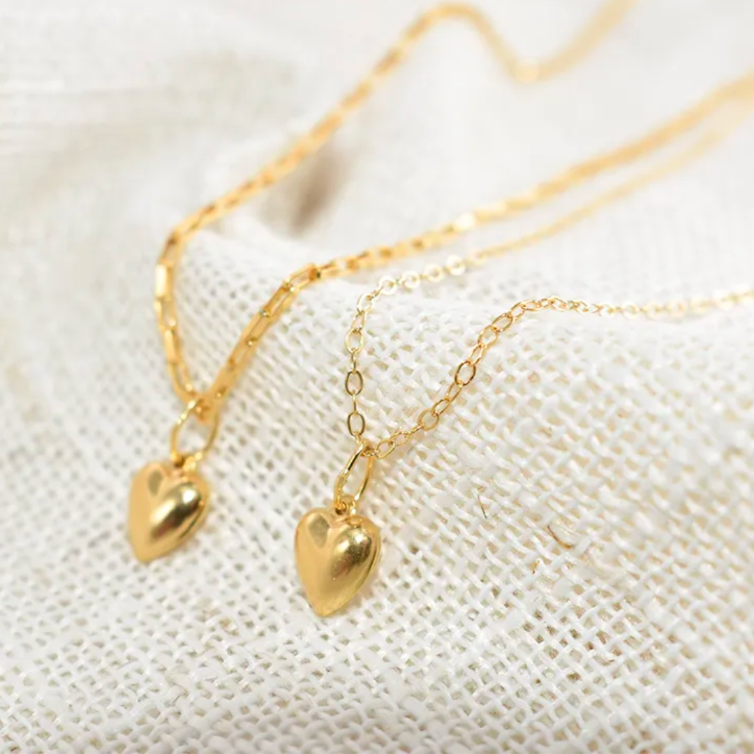 Queen of Hearts |14K Gold Filled Heart Shape Necklace