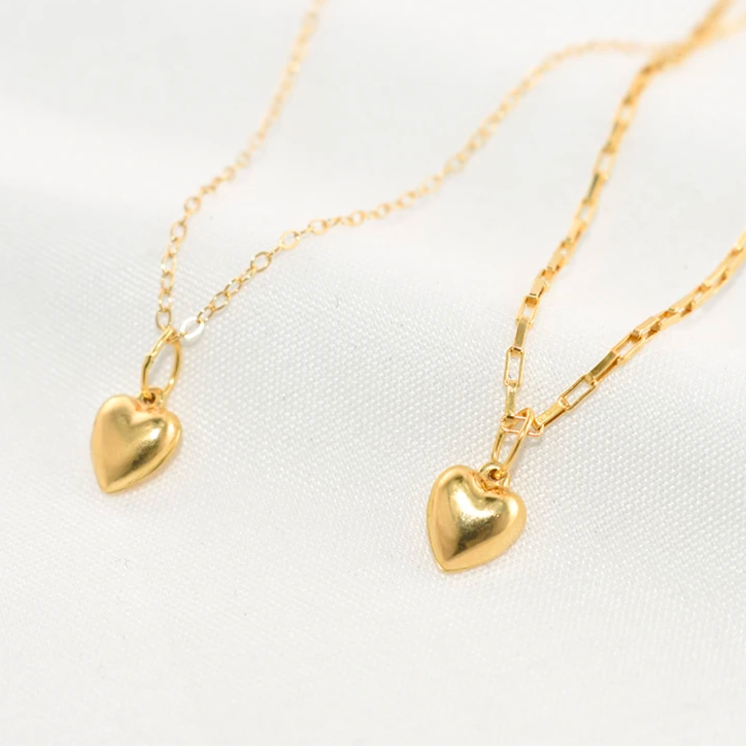 Queen of Hearts |14K Gold Filled Heart Shape Necklace
