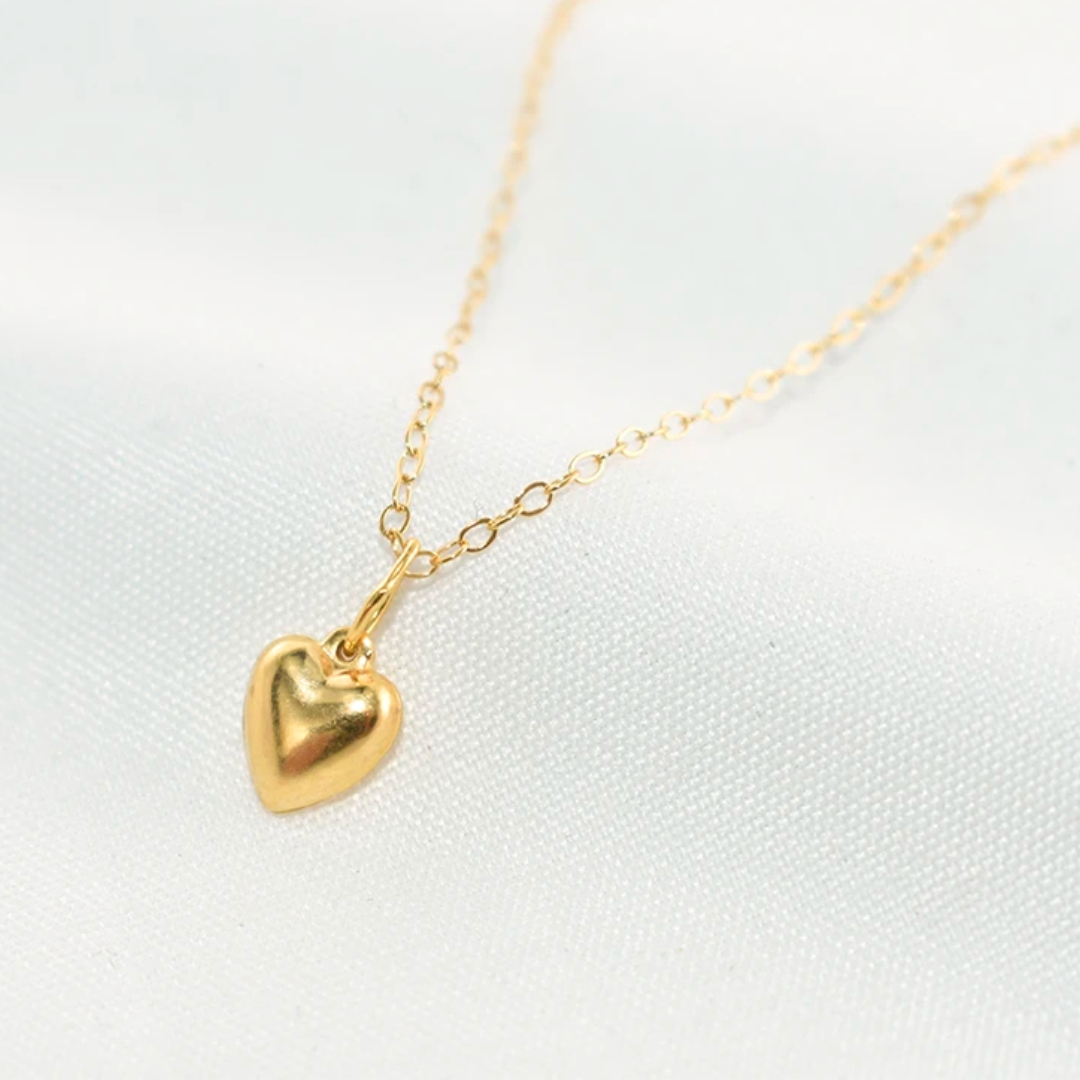 Queen of Hearts |14K Gold Filled Heart Shape Necklace