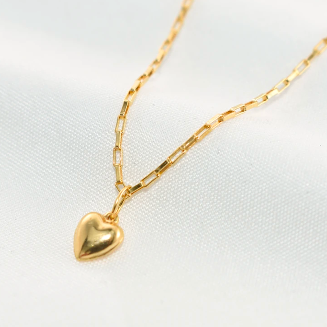 Queen of Hearts |14K Gold Filled Heart Shape Necklace