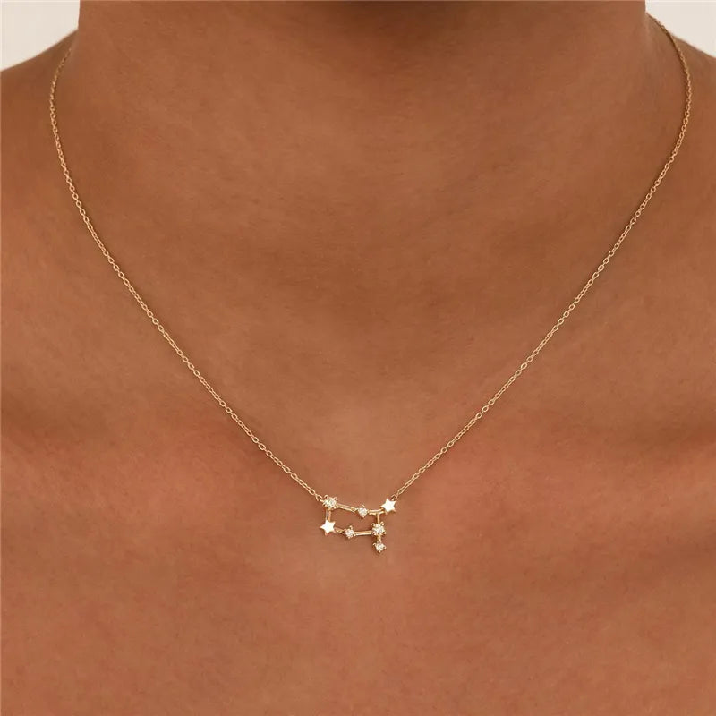 Zodiac Constellation | 18K Gold Plated Necklace