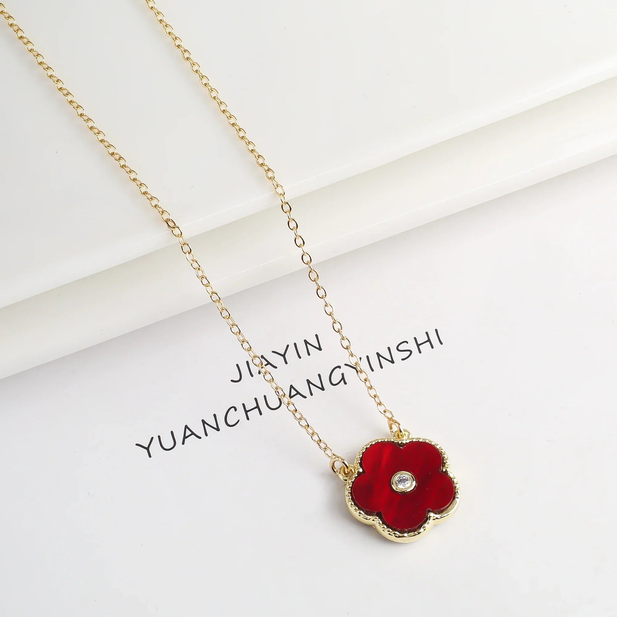 Five-Leaf Clover Zircon Set 7 Colours