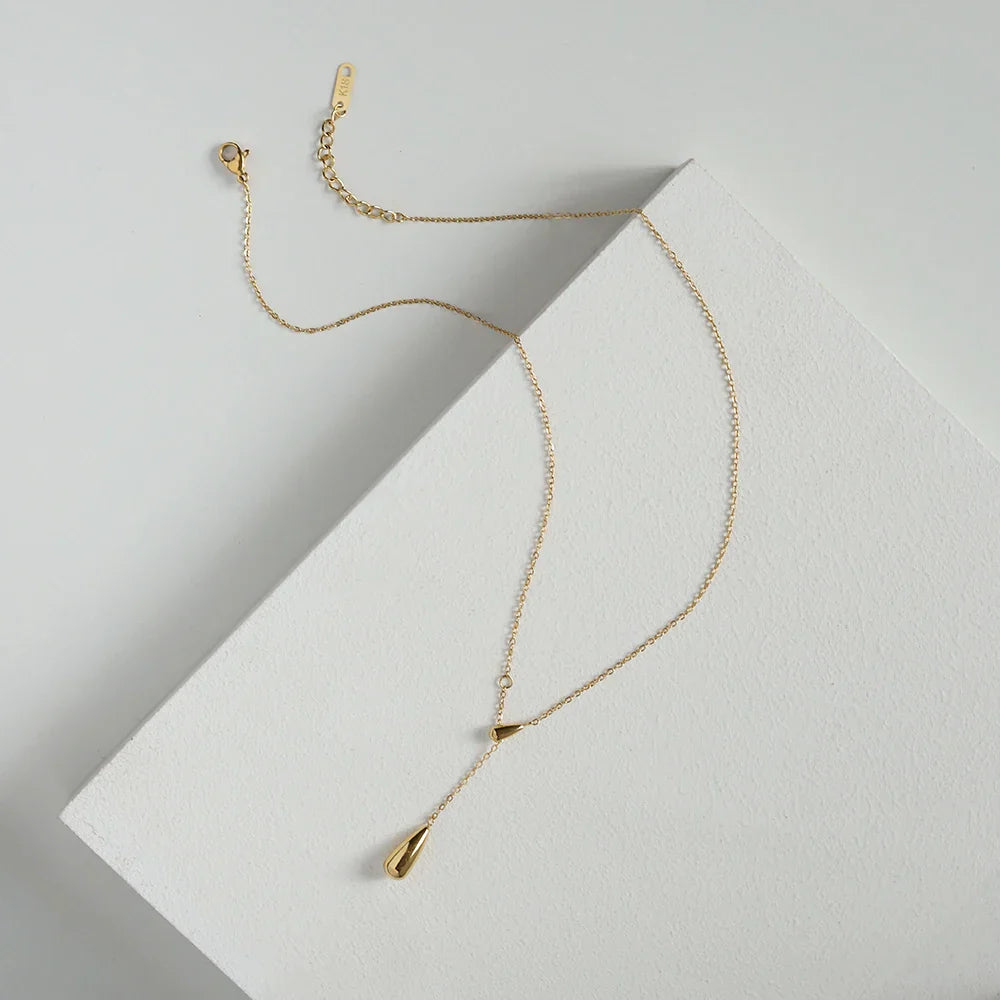 Bronte Drop | 18k Gold Plated Necklace