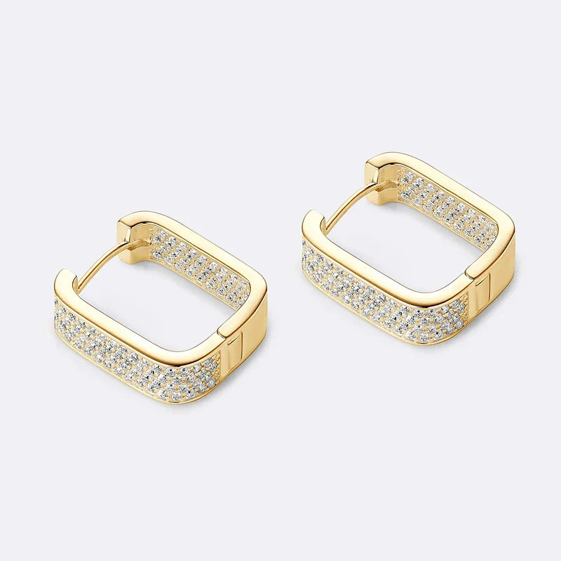 Lana Hoop | Moissanite Gold Earrings