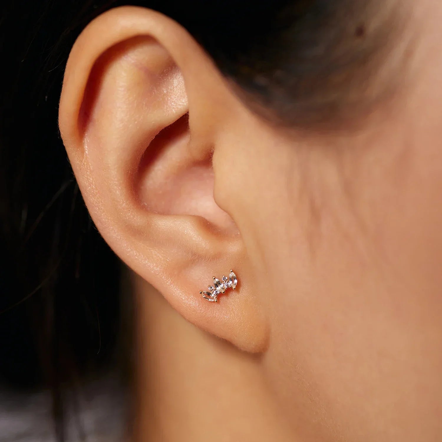 Topaz Wing |14K Solid Gold Earrings