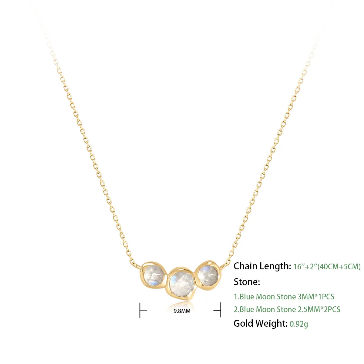 Moonstone Necklaces |14k Solid Gold