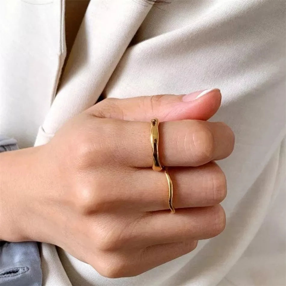 Irregular Stacking Rings | Gold | Silver