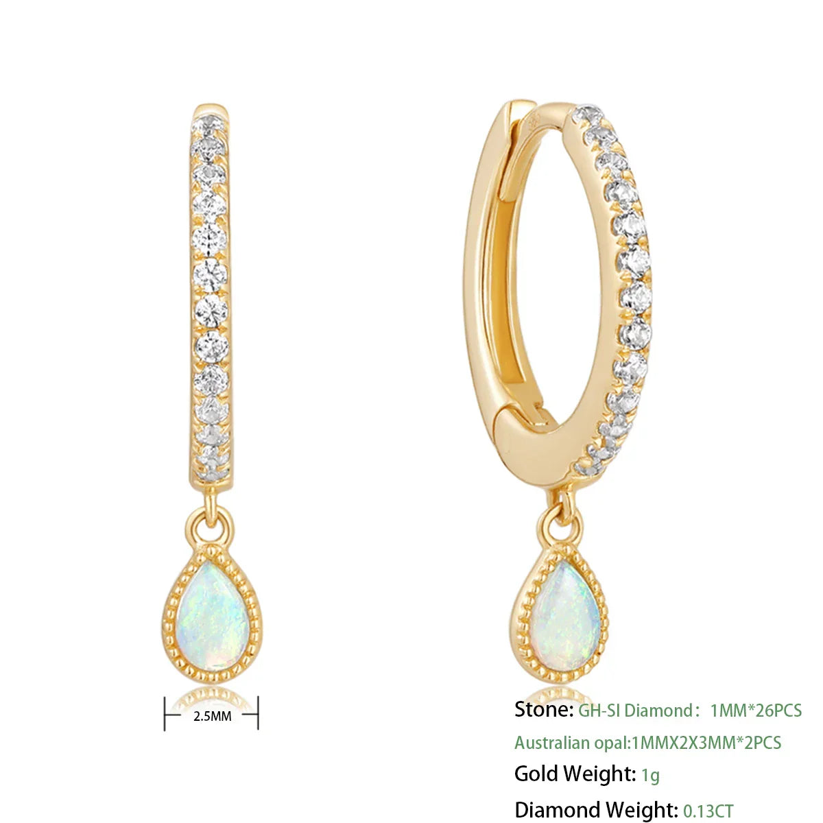 Water Drop |14k Solid Gold Earrings