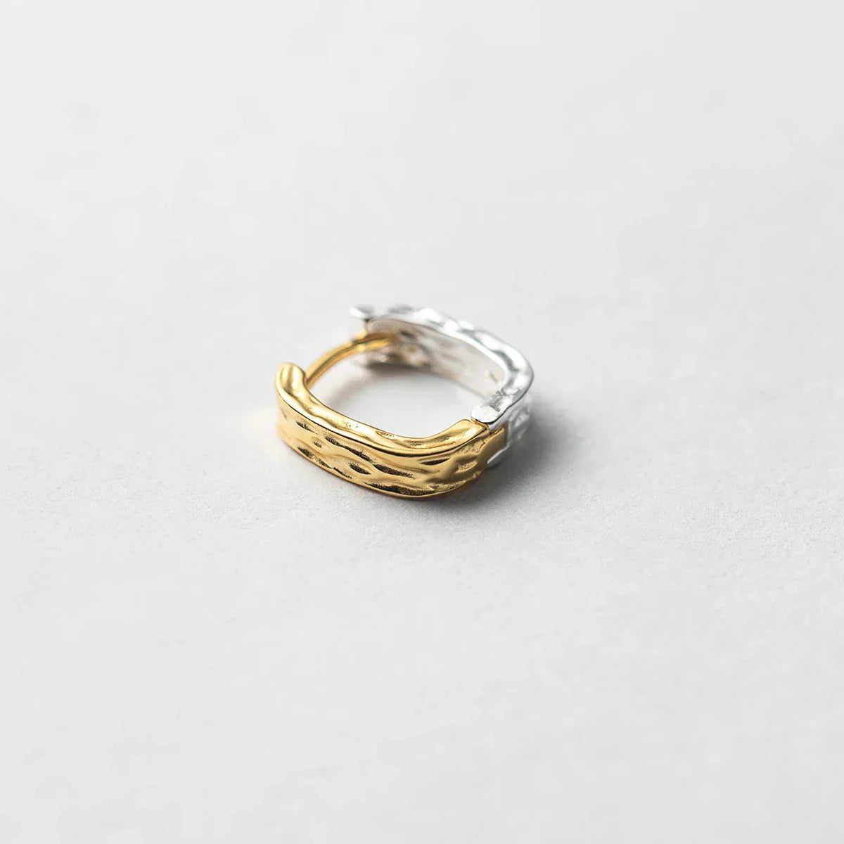 Two Tone | 18k Gold Plated | Sterling Silver Earrings