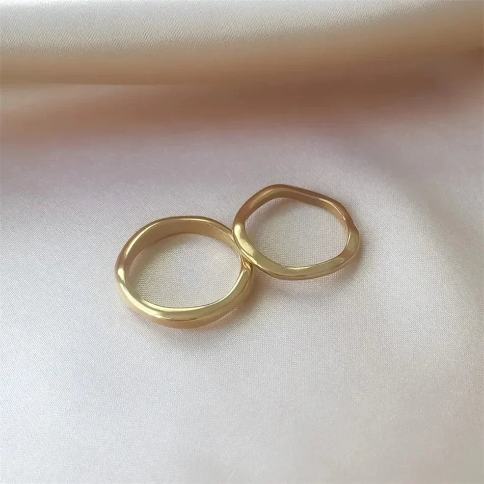 Irregular Stacking Rings | Gold | Silver
