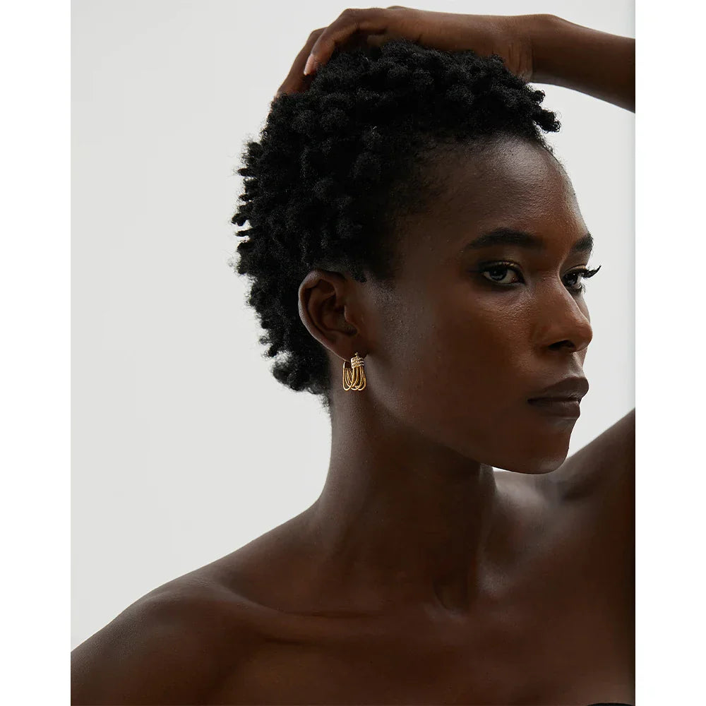 Wrap Around |18K Gold Plated Earrings