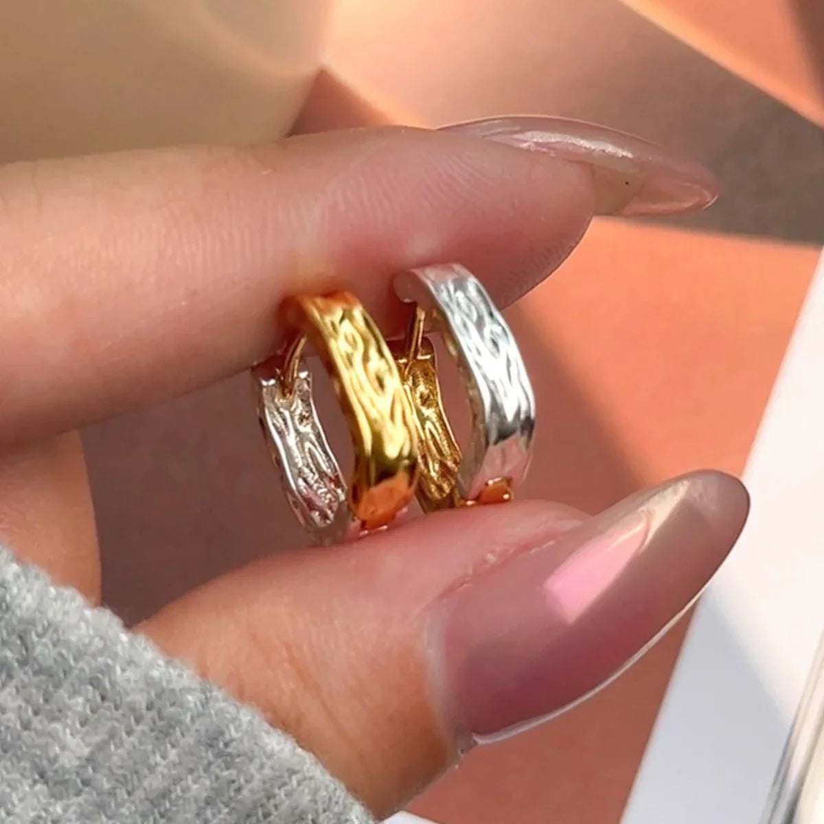 Two Tone | 18k Gold Plated | Sterling Silver Earrings