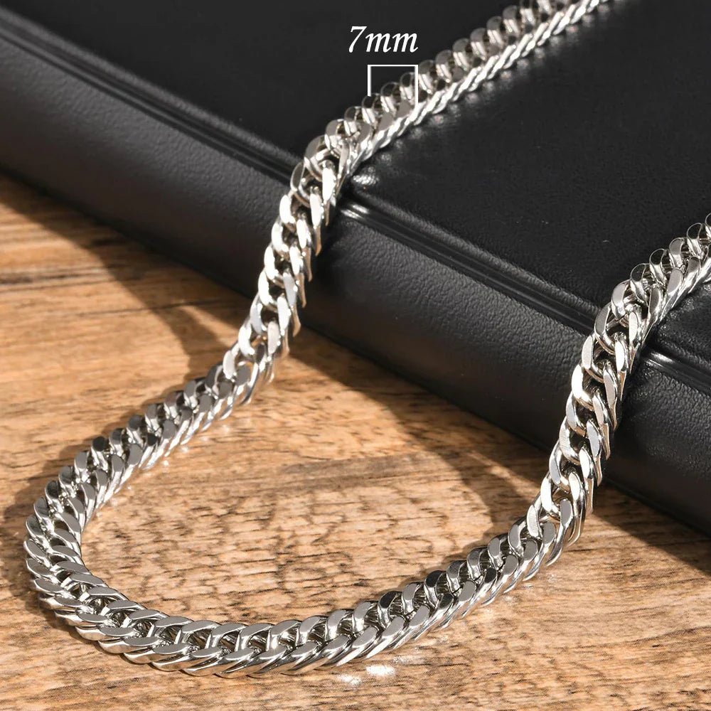 Unisex 3/5/7/9mm Thick Cuban Chain