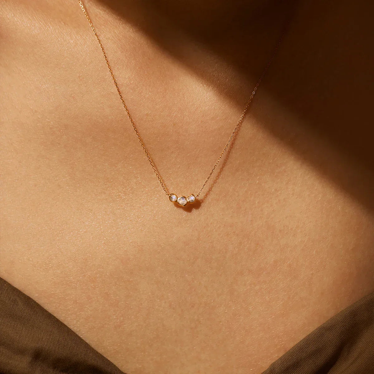 Moonstone Necklaces |14k Solid Gold