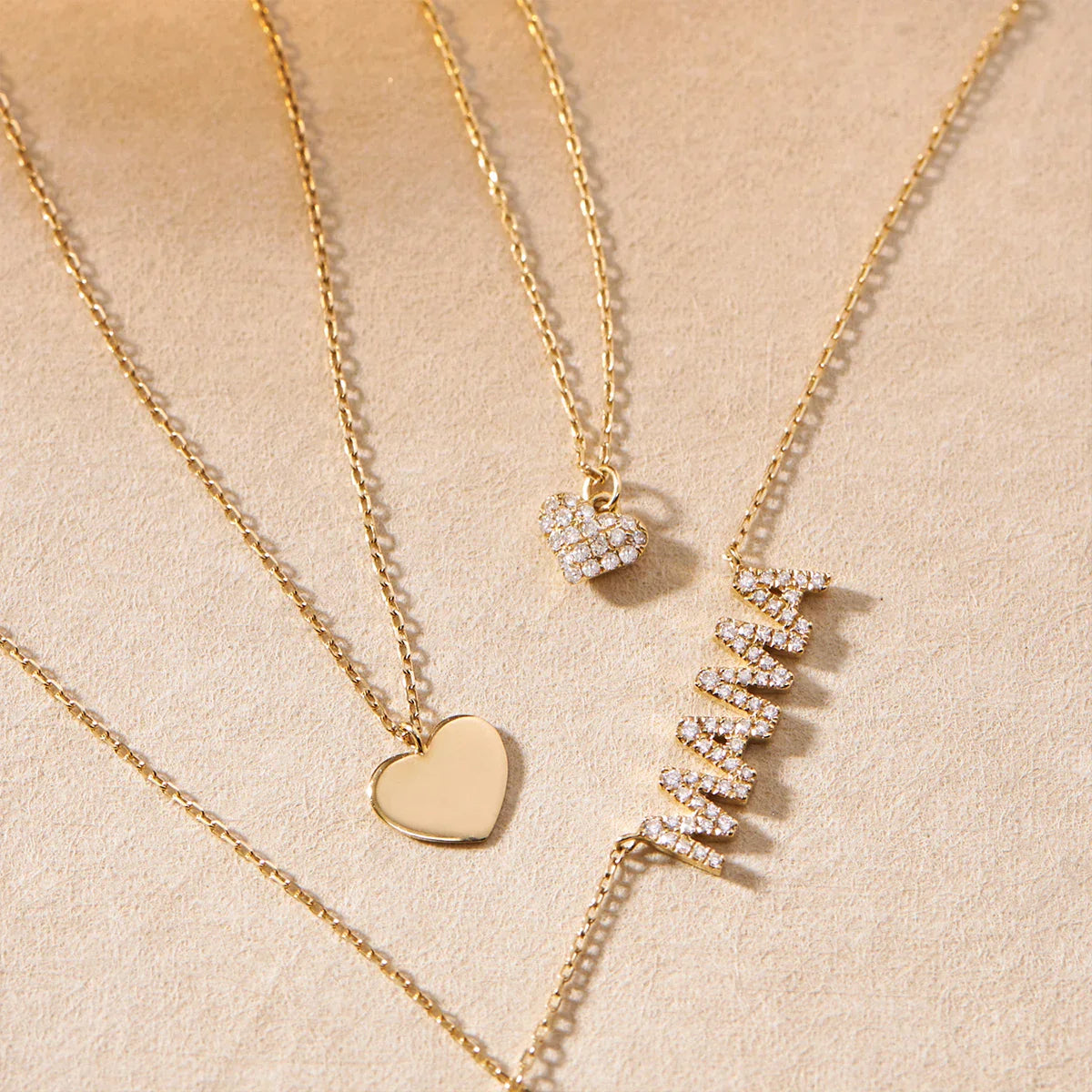 Diamond Heart |14k Solid Gold Necklace