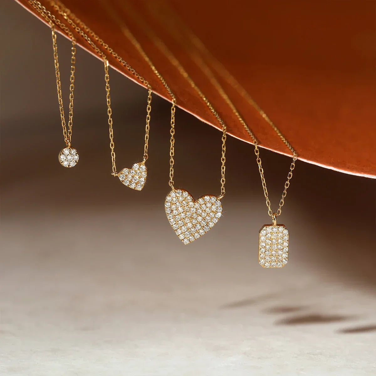 Diamond Tag|14k Solid Gold Necklace