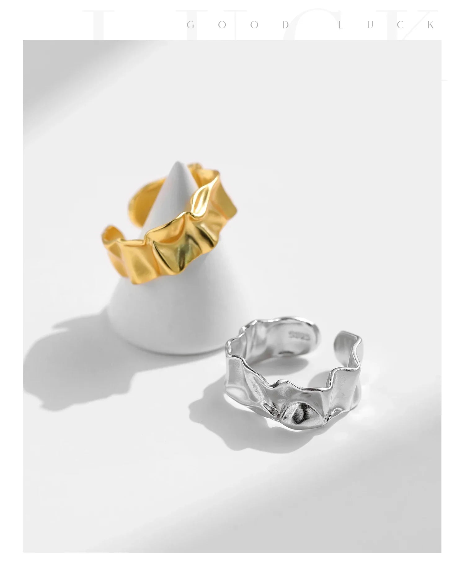 Irregular |18k Gold Plated | 925 Sterling Silver Ring
