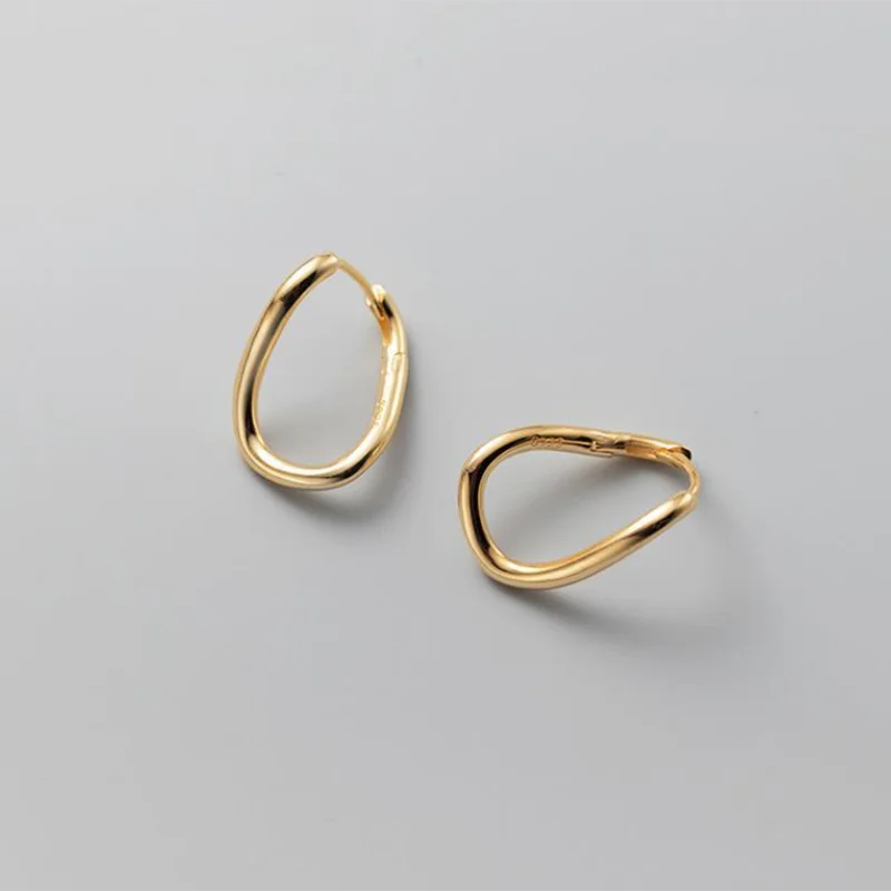 Wave Hoop| 18k Gold Plated Earrings