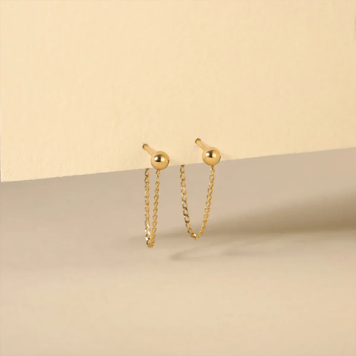 Long Drop Tassel Earrings |14K Solid Gold