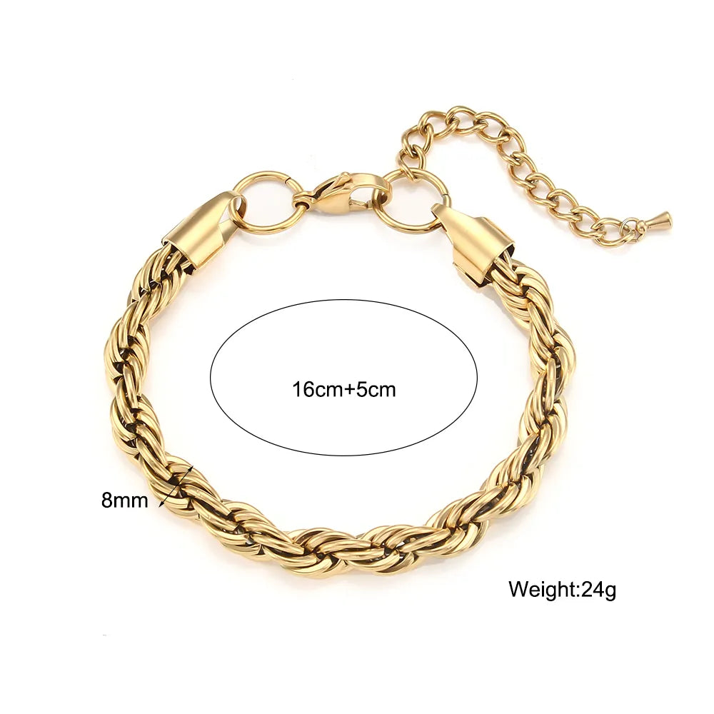 The Twisted Rope |18K Gold Plated Necklace