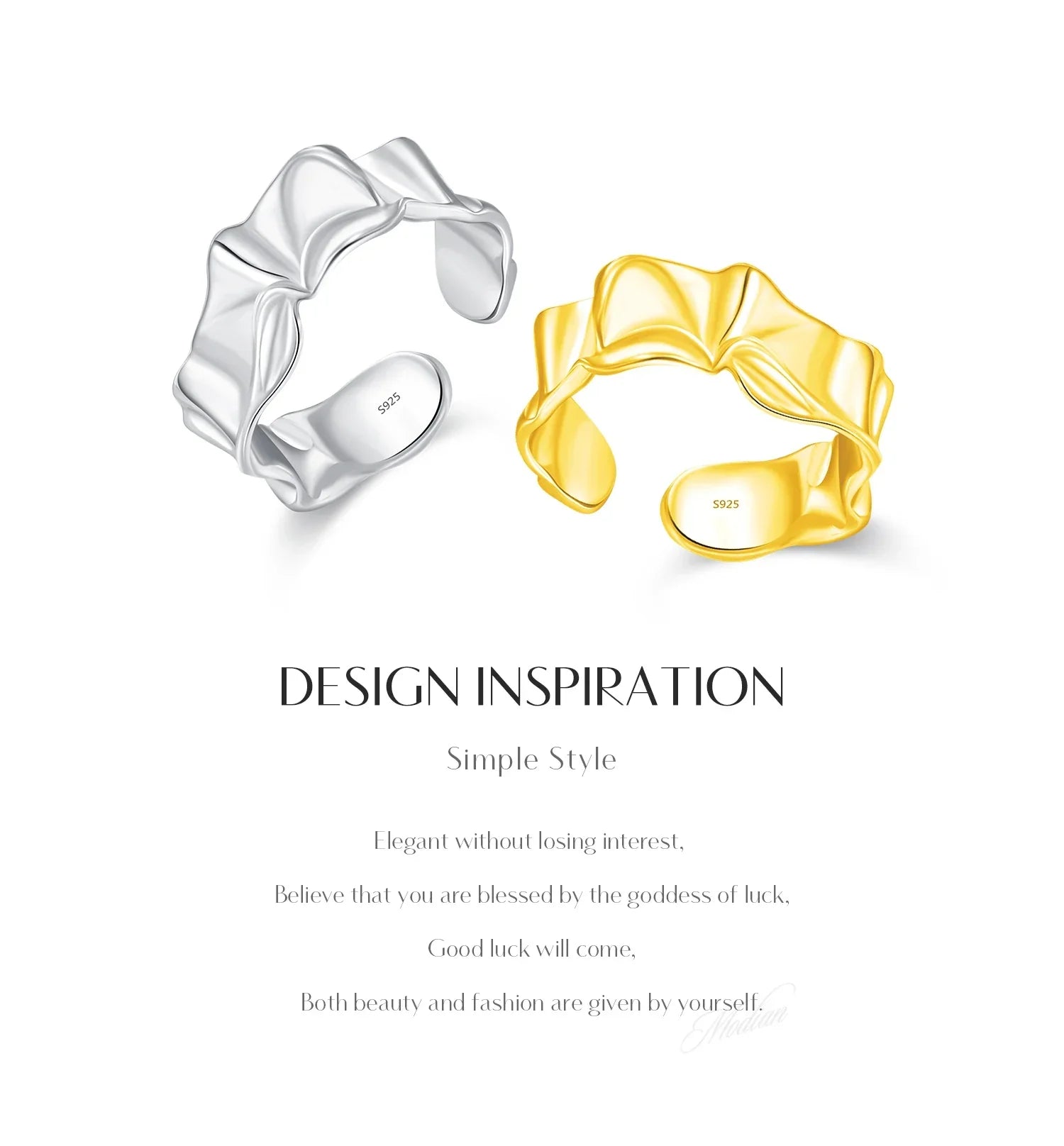 Irregular |18k Gold Plated | 925 Sterling Silver Ring