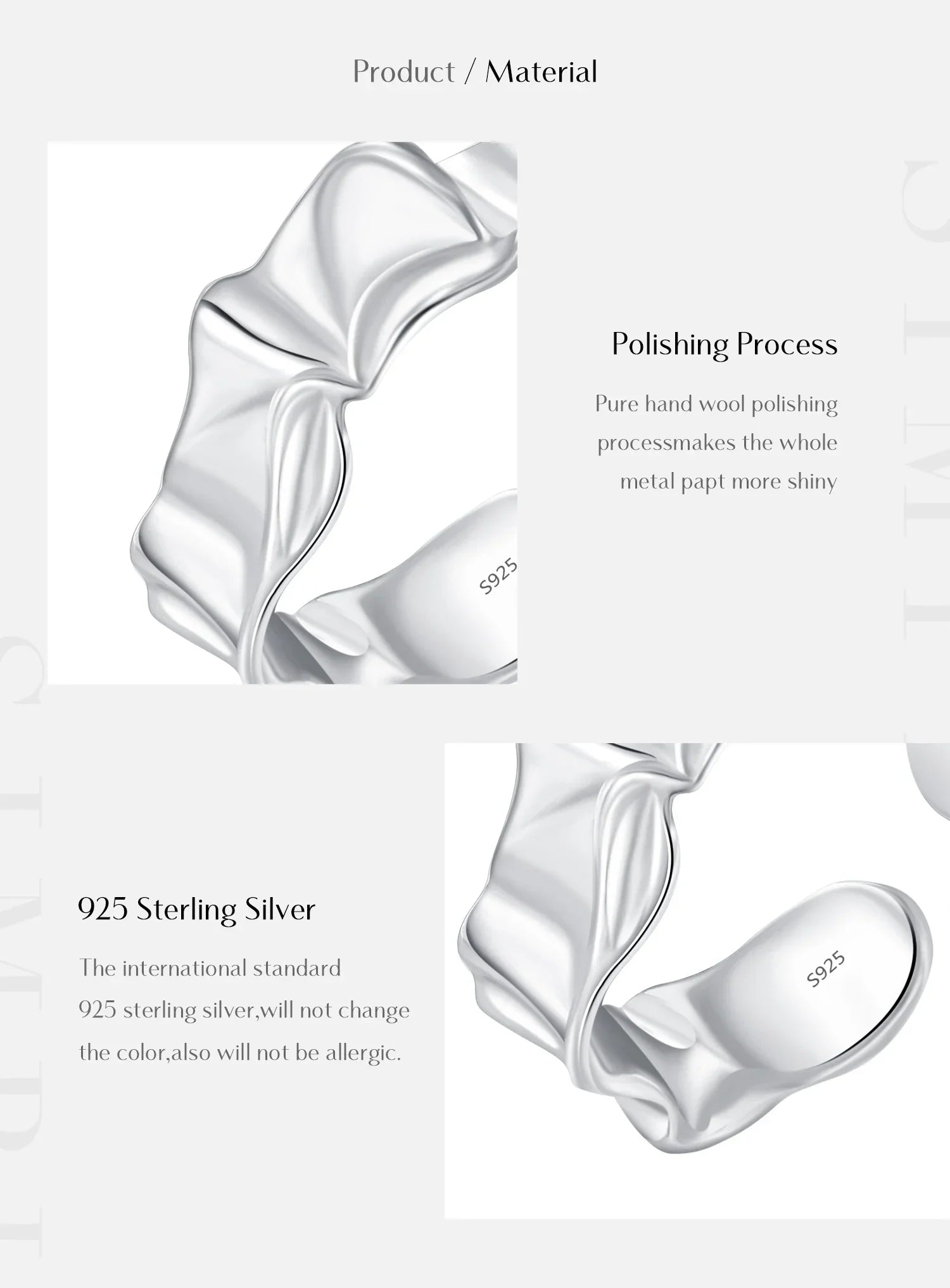 Irregular |18k Gold Plated | 925 Sterling Silver Ring