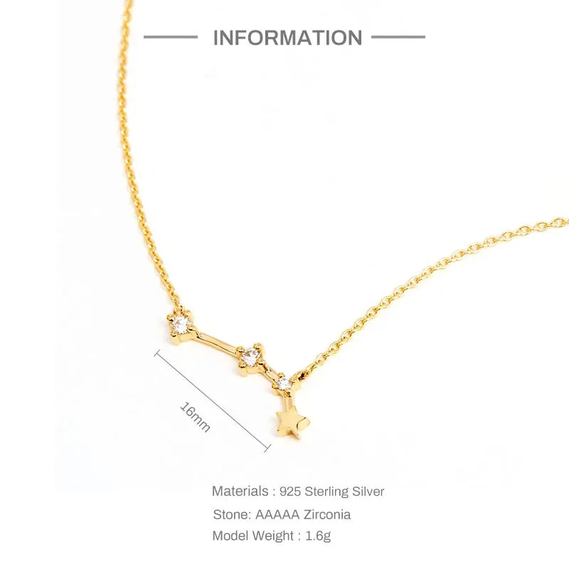 Zodiac Constellation | 18K Gold Plated Necklace