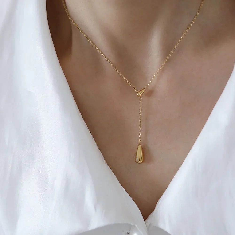 Bronte Drop | 18k Gold Plated Necklace
