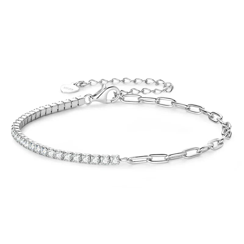 Tennis Moissanite Bracelet | 925 Sterling Silver